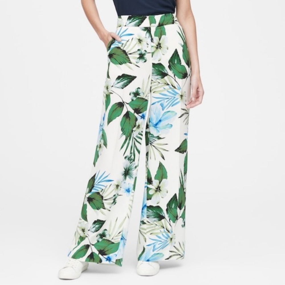 Banana republic wide leg pants